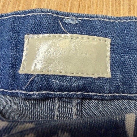 Mother Looker Ankle Zip Ombré Magical Flowers Floral Jeans Women’s 28 Blue Chic - Picture 5 of 15